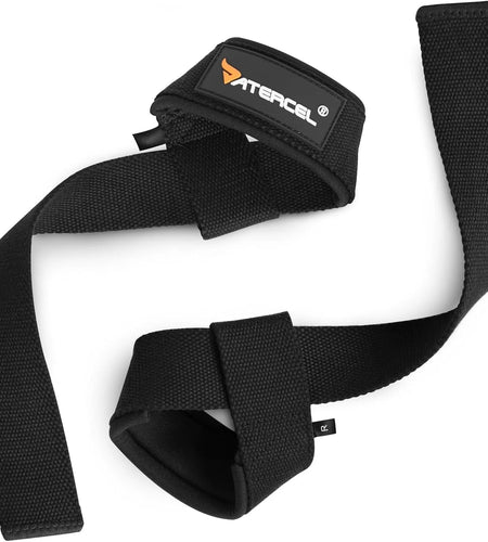 Lifting Straps, Wrist Straps for Weightlifting, Cotton, Black, Weight Lifting Straps