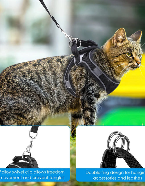 Load image into Gallery viewer, Cat Harness and Leash for Walking, Escape Proof Adjustable Cat Vest Harnesses, Easy Control Breathable Reflective Strips Jacket, Soft Harness for Puppy Small Medium Large Cats, Orange(Xxs)
