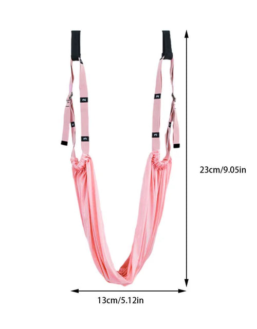 Load image into Gallery viewer, Pull Rope Aerial Yoga Strap Stretch Leg Splits Trainer Female Gym Belt Adjustable Aerial Yoga Strap Hammock Swing Stretching
