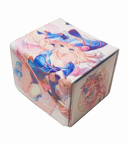 100+ PU Anime Cards Storage Box Deck Board Game TCG Cards Box Protector Bag for Mgt/Pkm/Yu-Gi-Oh/Trading Card Collecting Game