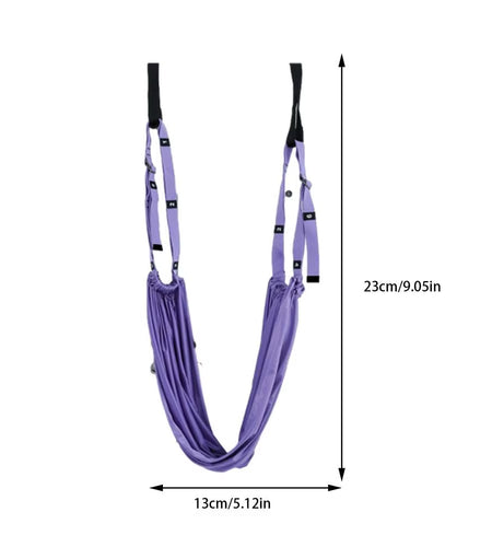 Pull Rope Aerial Yoga Strap Stretch Leg Splits Trainer Female Gym Belt Adjustable Aerial Yoga Strap Hammock Swing Stretching