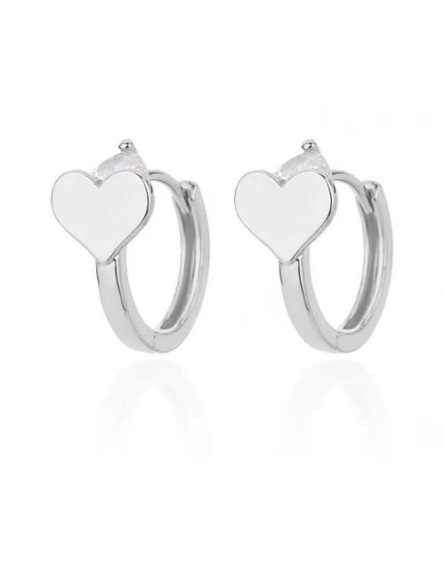 Load image into Gallery viewer, Hollow Heart Earrings for Women Stainless Steel Dangle Drop Earrings 2023 Trending Cubic Zirconia Wedding Couple Jewelry Aretes
