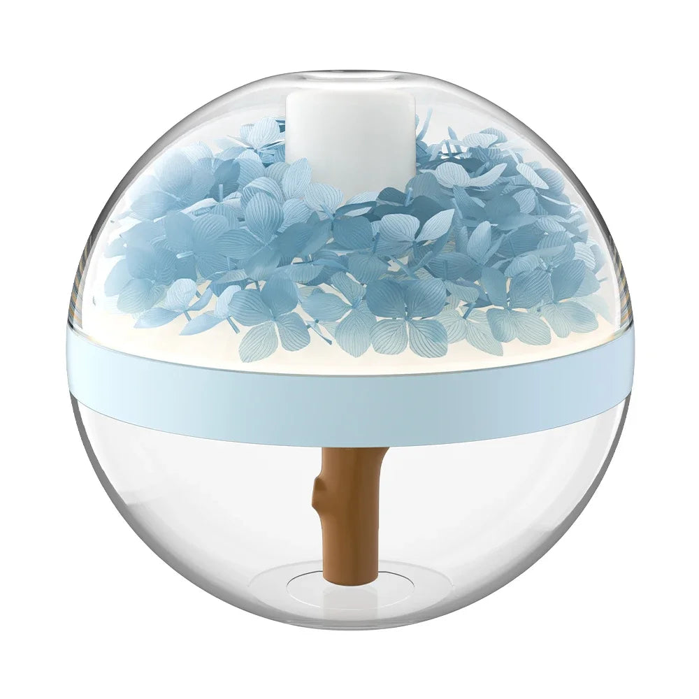 270ML Air Humidifier USB Rechargeable 800Mah Home Hydration Humidifier Colour LED Light Mist Maker Flower Humidificador