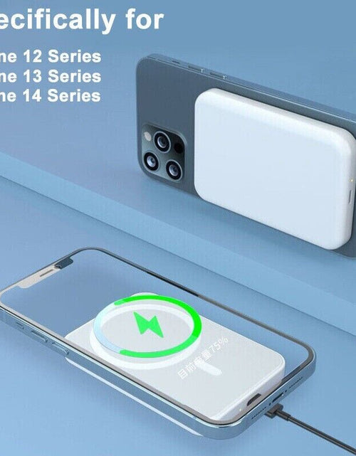 Load image into Gallery viewer, 10000Mah Power Bank Magnetic Battery Pack Wireless Charger for Iphone 14/13/12
