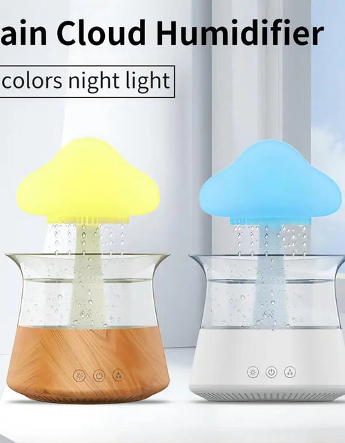 Load image into Gallery viewer, Relax Cloud Rain Diffuser Humidifier Raindrop Aromatherapy Machine Ultrasonic Atomization Humidification Colorful Lamp
