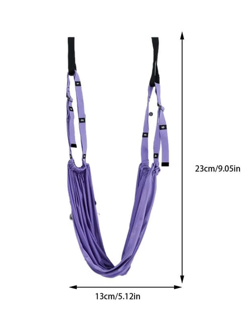 Load image into Gallery viewer, Pull Rope Aerial Yoga Strap Stretch Leg Splits Trainer Female Gym Belt Adjustable Aerial Yoga Strap Hammock Swing Stretching
