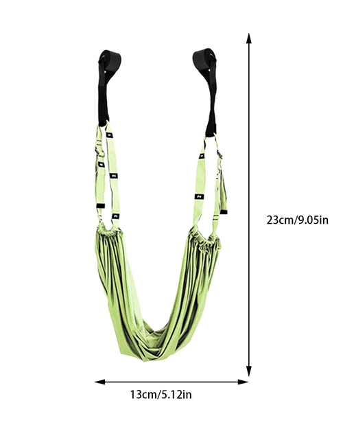 Load image into Gallery viewer, Pull Rope Aerial Yoga Strap Stretch Leg Splits Trainer Female Gym Belt Adjustable Aerial Yoga Strap Hammock Swing Stretching
