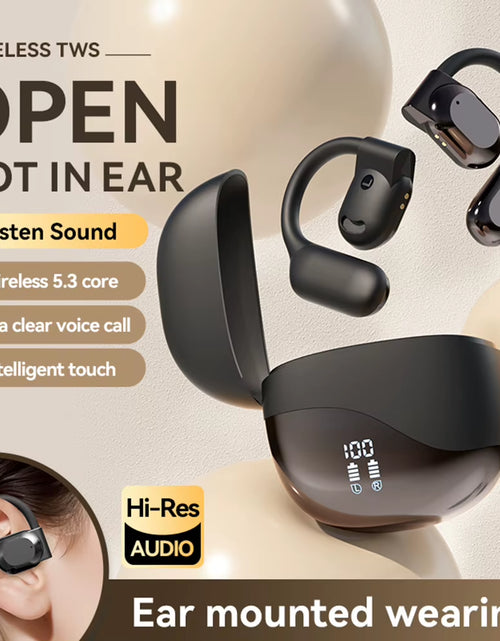 Load image into Gallery viewer, Translator Earbuds Bluetooth 5.4 Noise Cancelling Two-Way Voice Translator Ear Hook Real Time AI Translation Earphone
