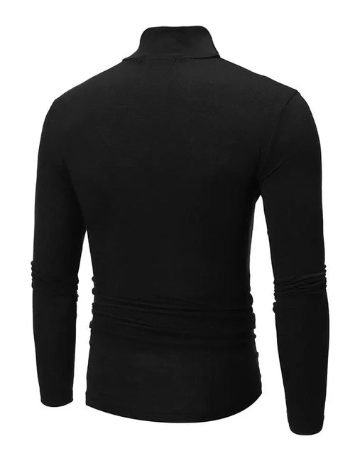 Load image into Gallery viewer, New Fashion Mens Cotton Turtle Neck Turtleneck Sweaters Stretch Shirt Tops plus Size
