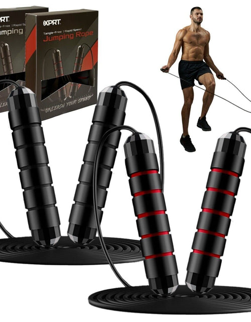 Load image into Gallery viewer, XPRT Fitness Pro Jump Rope - Tangle-Free with Ball Bearings, Adjustable 13Ft
