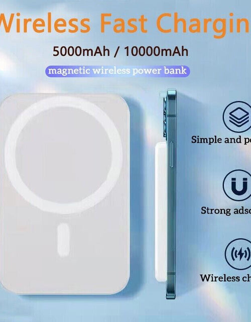 Load image into Gallery viewer, 10000Mah Power Bank Magnetic Battery Pack Wireless Charger for Iphone 14/13/12
