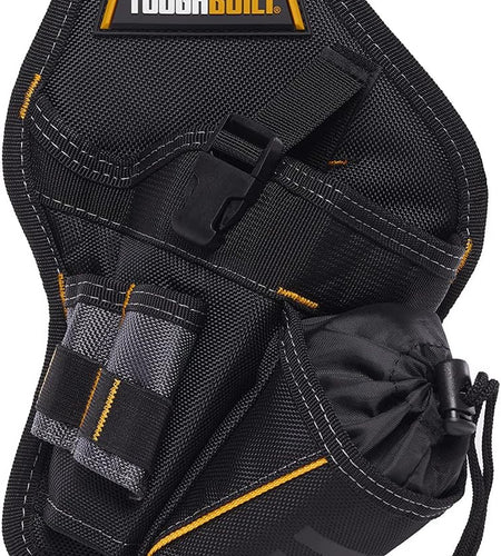 - Drill Holster W/Multiple Tool Loops and Angled Design to Evenly Balance Weight on Belt - (TB-220-B)