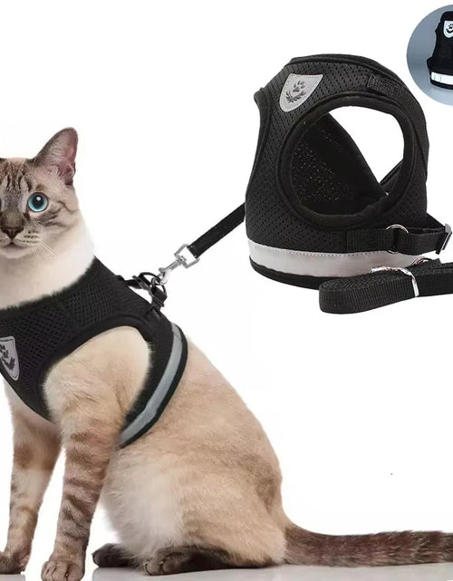 Load image into Gallery viewer, Cat Harness Lead Leash Set Adjustable Reflective Escape Proof Pet Mesh Vest Harness Puppy Dog Collar Small Dog Cat Pet Supplies
