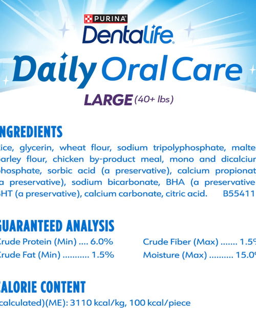 Load image into Gallery viewer, Purina  Daily Oral Care Large Dog Dental Treats with Chicken, 20.7 Oz Pouch (18 Count)
