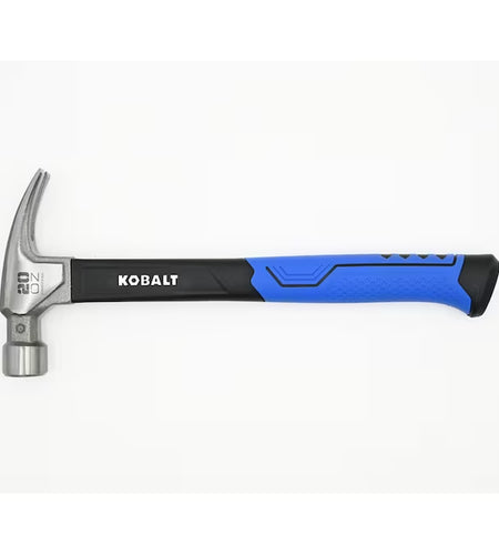 20-Oz Smooth Face Steel Head Fiberglass Claw Hammer