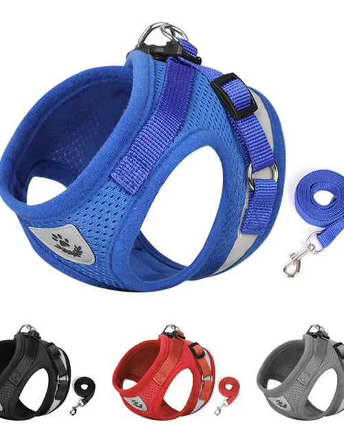 Load image into Gallery viewer, Cat Harness Lead Leash Set Adjustable Reflective Escape Proof Pet Mesh Vest Harness Puppy Dog Collar Small Dog Cat Pet Supplies
