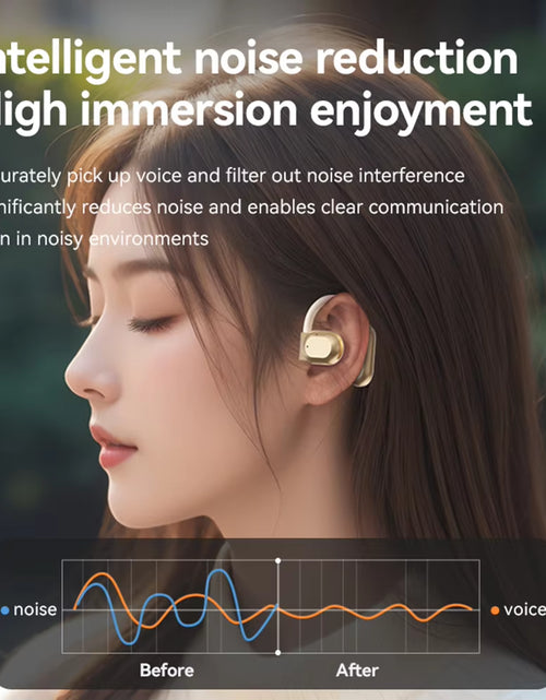 Load image into Gallery viewer, Translator Earbuds Bluetooth 5.4 Noise Cancelling Two-Way Voice Translator Ear Hook Real Time AI Translation Earphone
