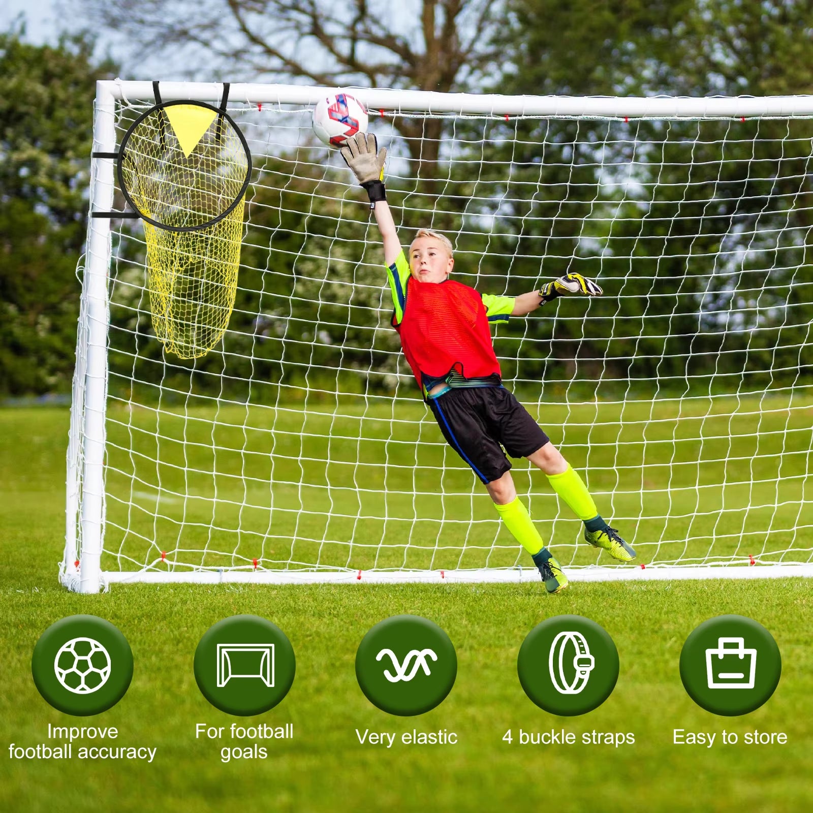 Soccer Football Target Net Foldable Football Training Net Soccer Training Equipment for Football Game Design Target Training