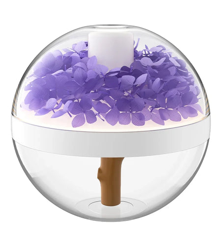 270ML Air Humidifier USB Rechargeable 800Mah Home Hydration Humidifier Colour LED Light Mist Maker Flower Humidificador