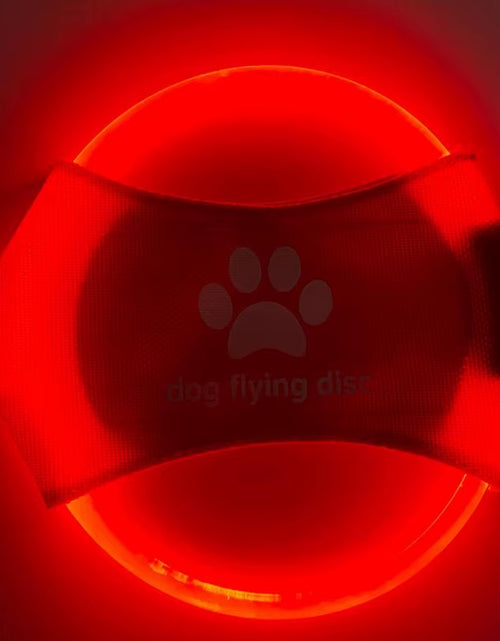 Load image into Gallery viewer, Pet Supplies Dog Toys Glow in the Dark Flying Discs Trainning Interactive Game Throwing Catching Ring for Small Medium Large Dog
