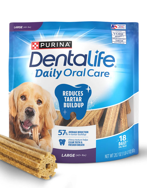 Load image into Gallery viewer, Purina  Daily Oral Care Large Dog Dental Treats with Chicken, 20.7 Oz Pouch (18 Count)
